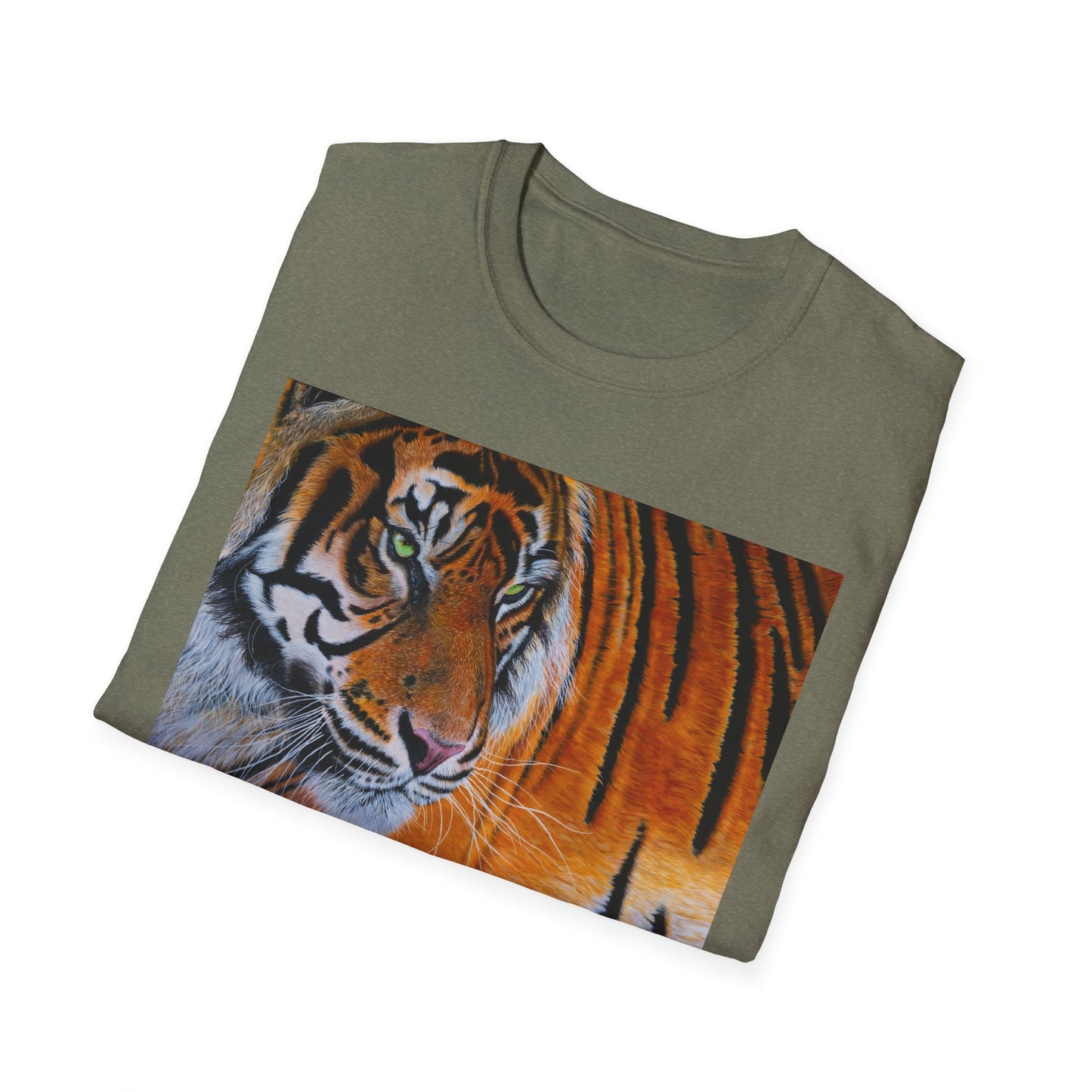 Tiger Stripe, Tiger Graphic T-Shirt, Unisex Softstyle Tee