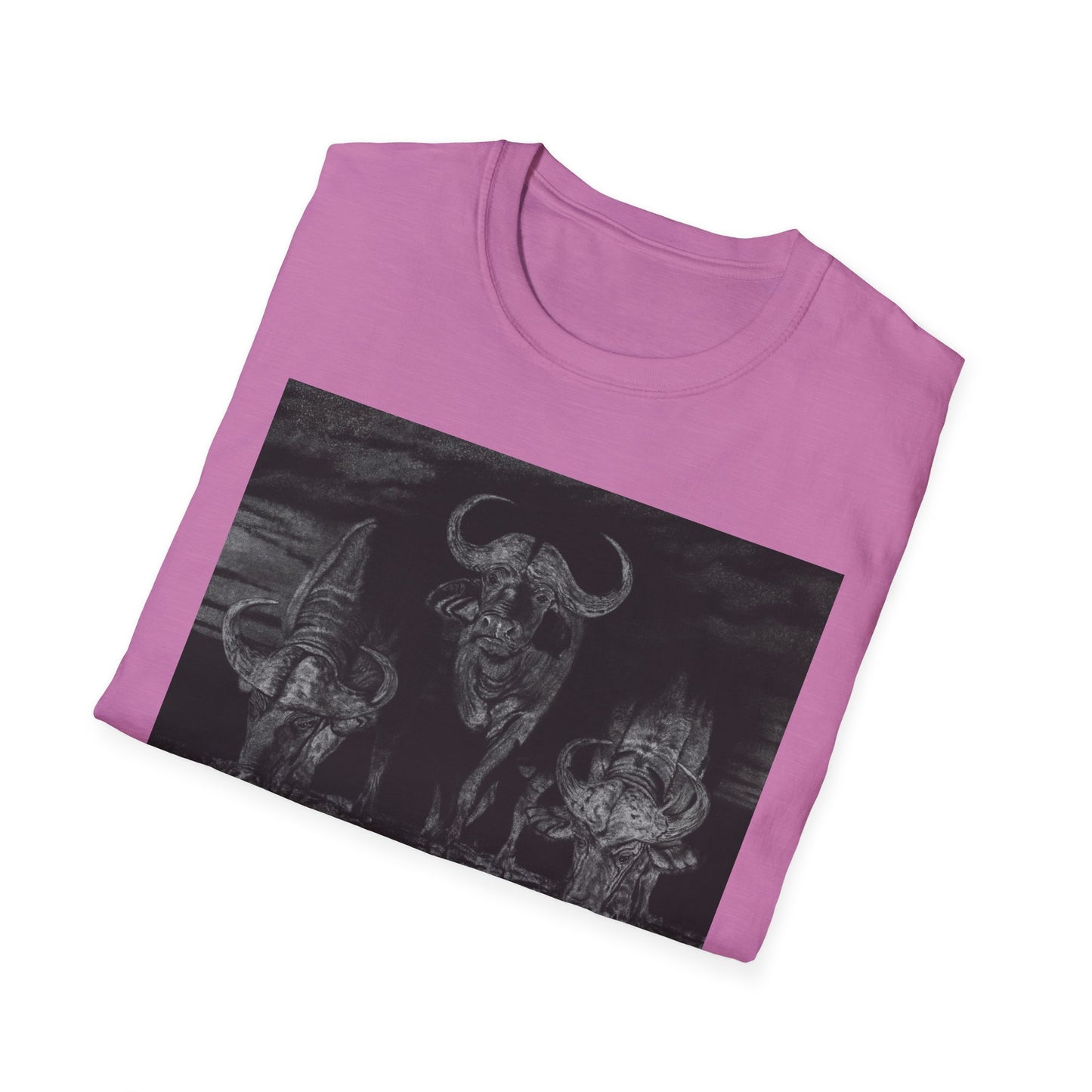 The Waterhole, Cape Buffalo Unisex T-Shirt - Softstyle Tee
