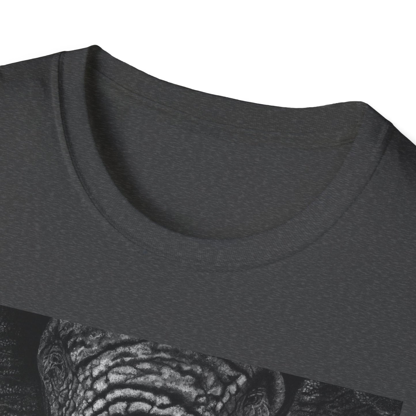 Ebony and Ivory, Elephant Graphic Unisex Softstyle T-Shirt
