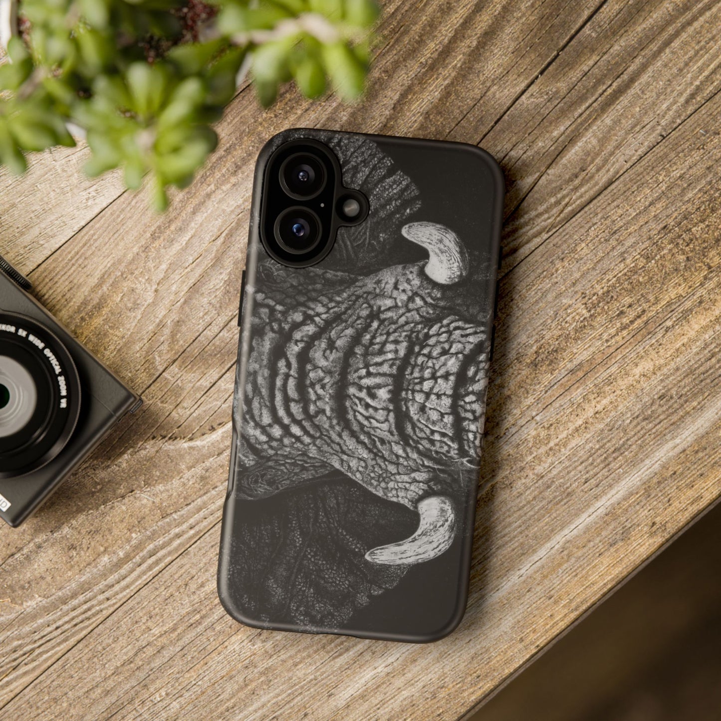 Ebony and Ivory, Elephant Phone Case, Tough Cases