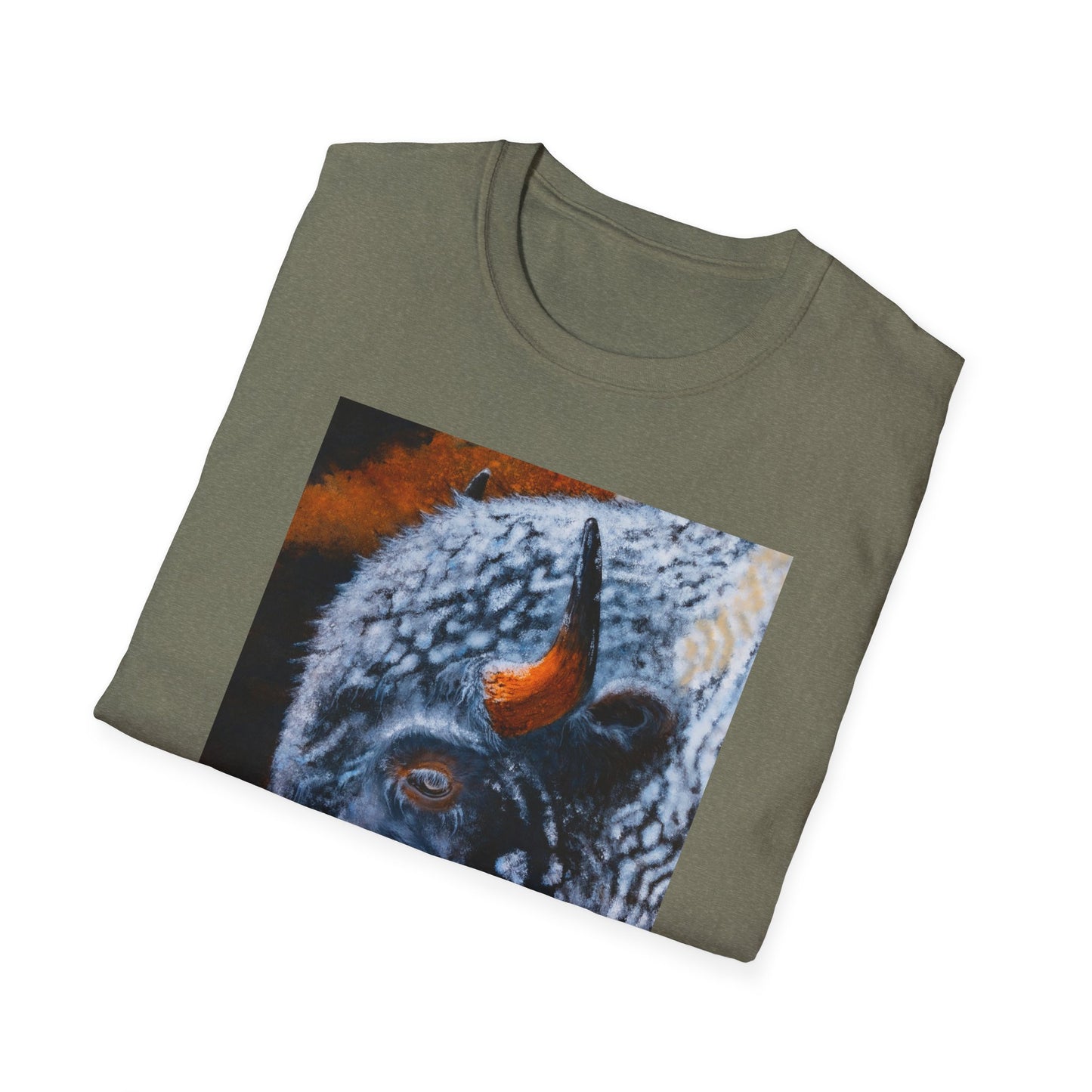 Storm Bison, Unisex Softstyle T-Shirt