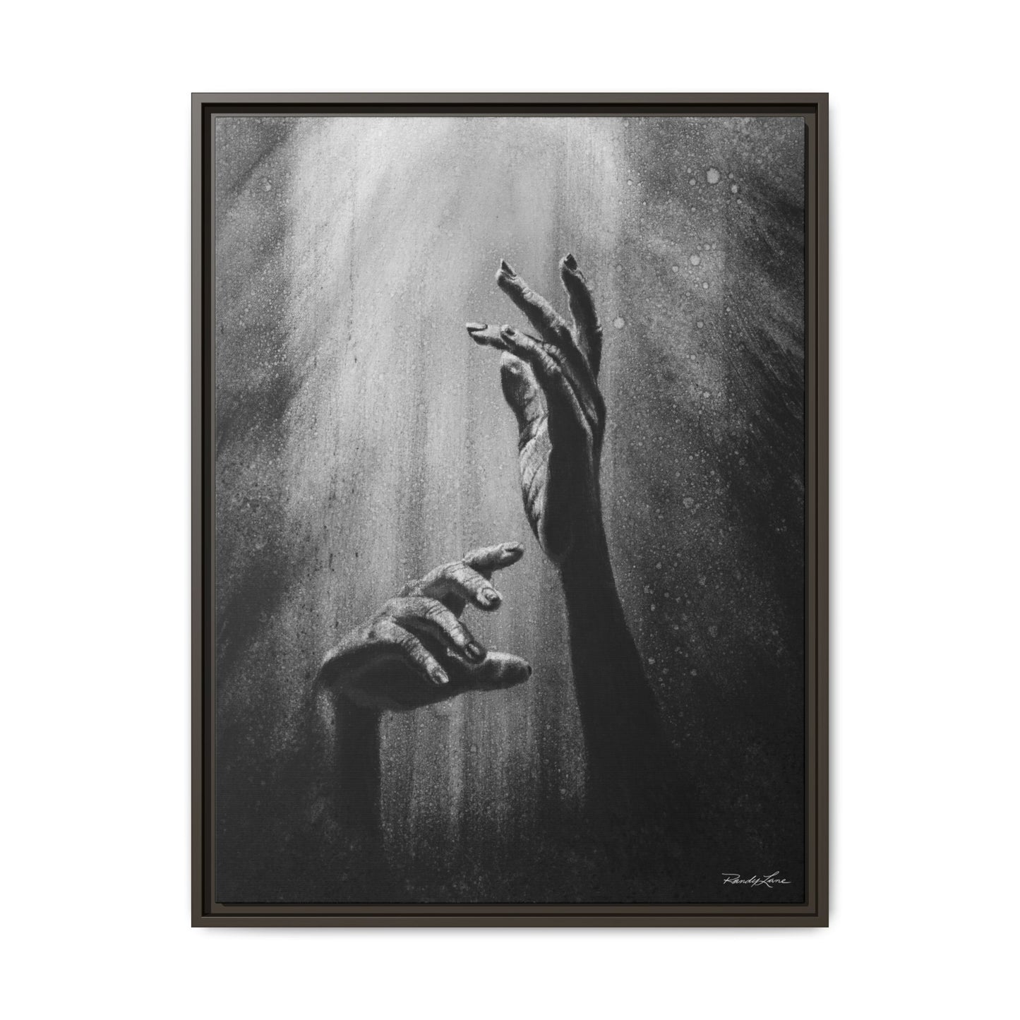 Divine Dance. Framed Stretched Matte Canvas Art Print