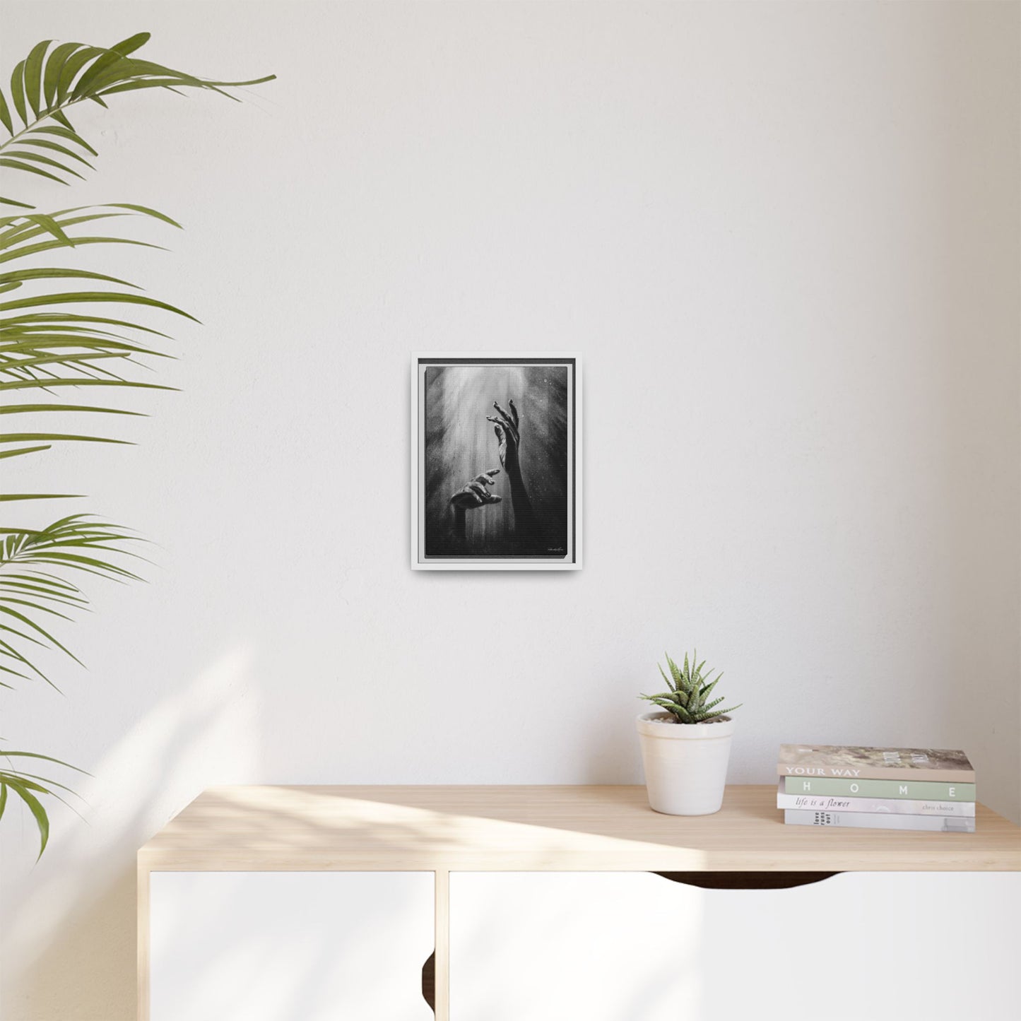 Divine Dance. Framed Stretched Matte Canvas Art Print