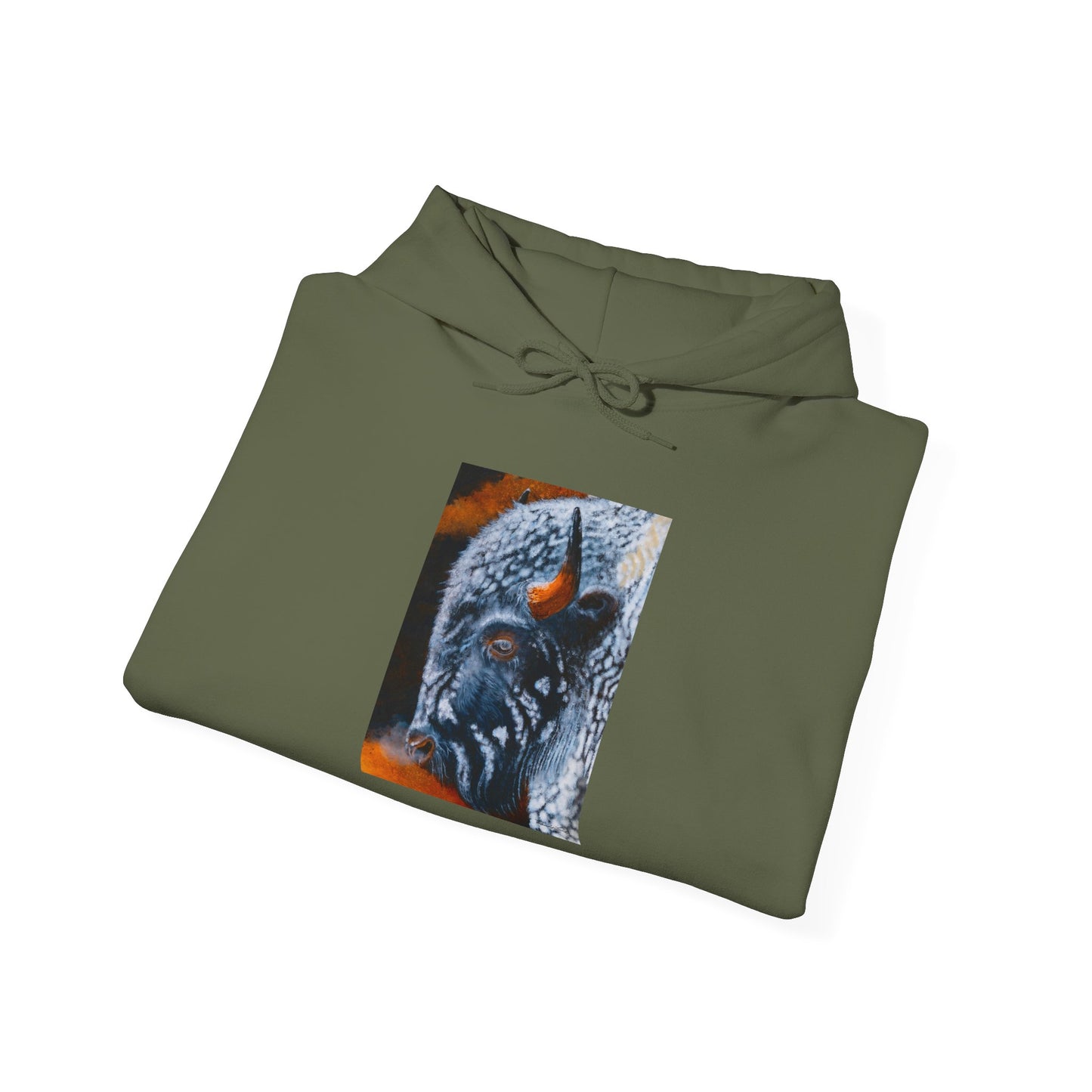 Storm Bison, Unisex Hooded Sweatshirt