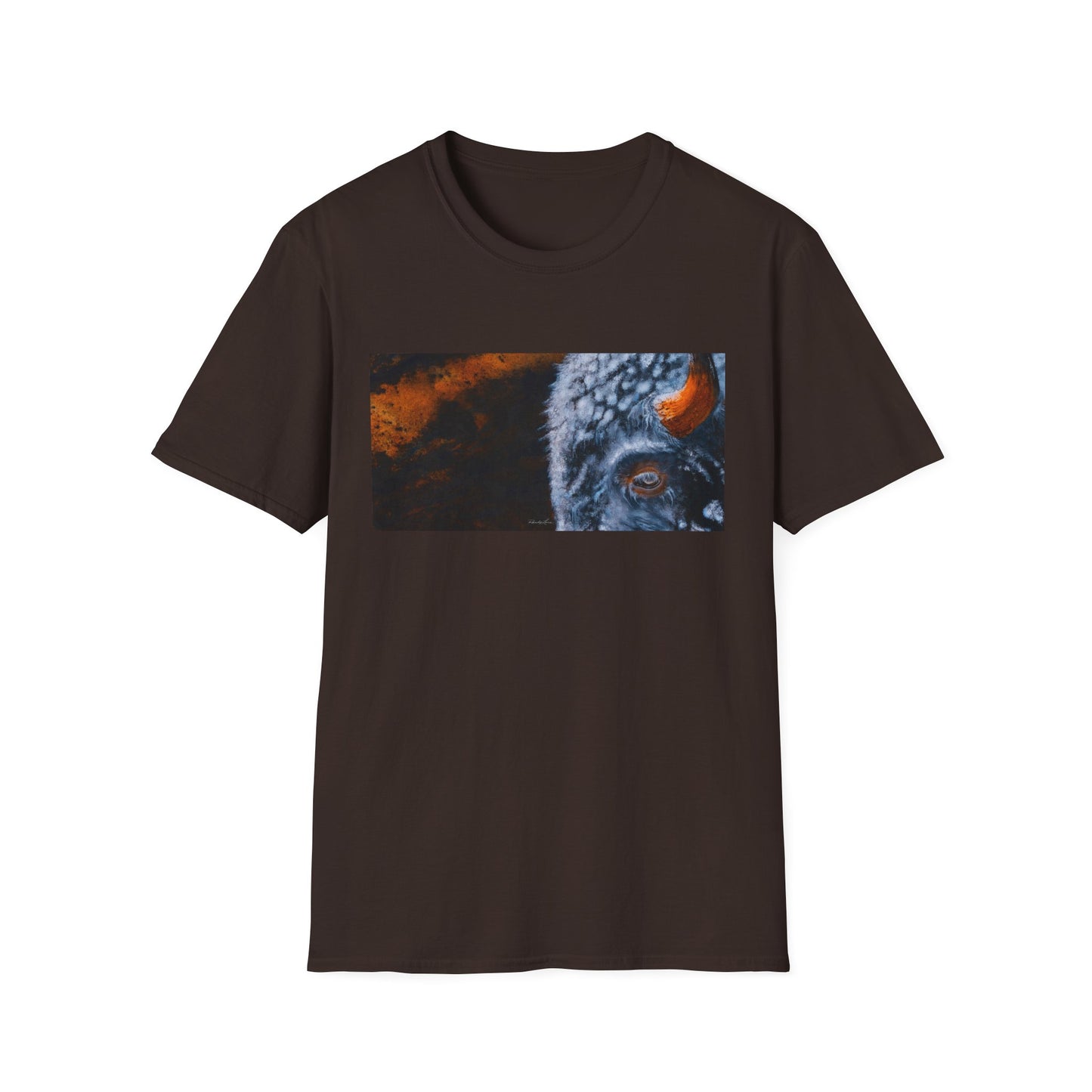 Storm Bison, Unisex Softstyle T-Shirt