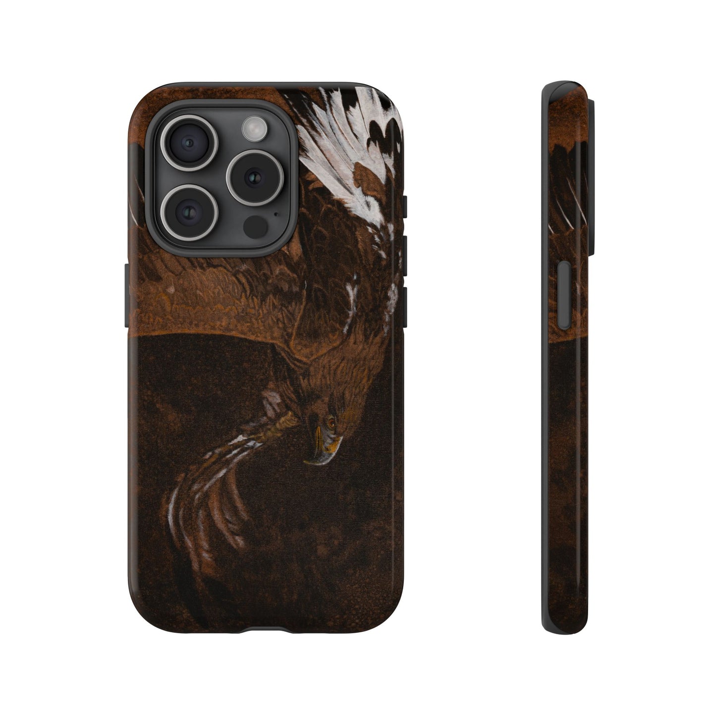 Golden Flight, Eagle Design Phone Case, Tough Cases