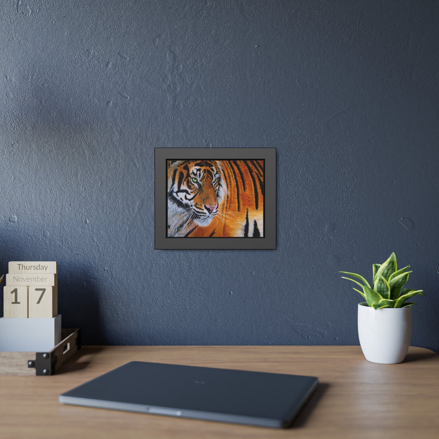 Tiger Stripe, Tiger Framed Art Print
