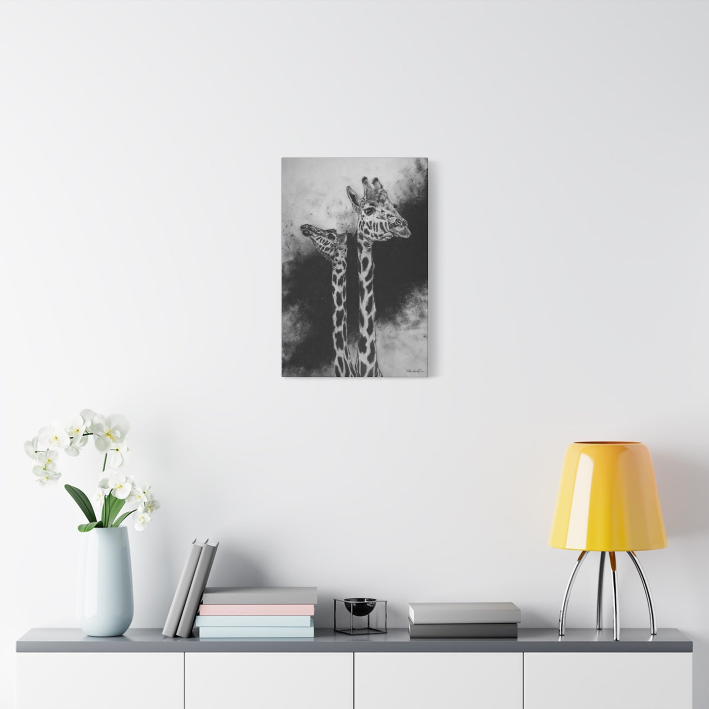 Grace in the Grasslands,  Giraffe Canvas Art Print