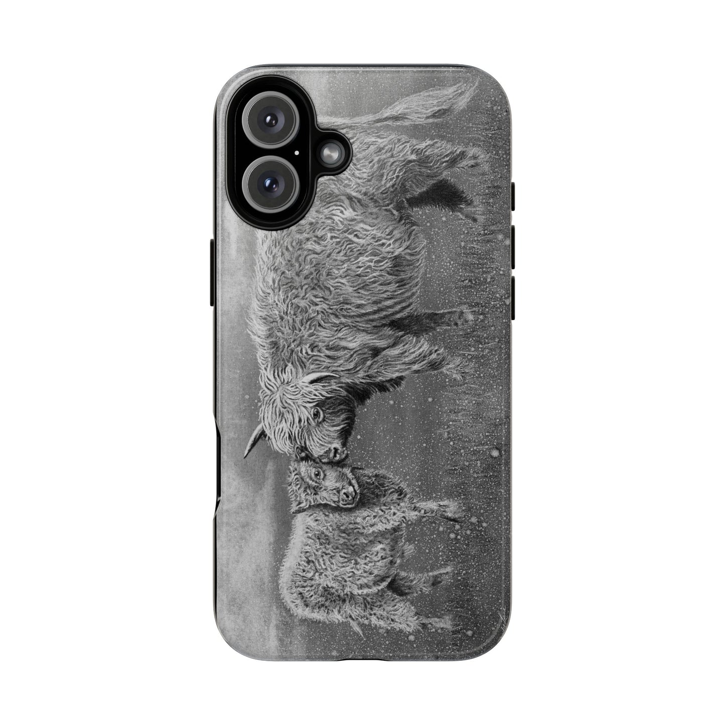 Highland Love, Highland Cow theme Phone Case, Tough Cases