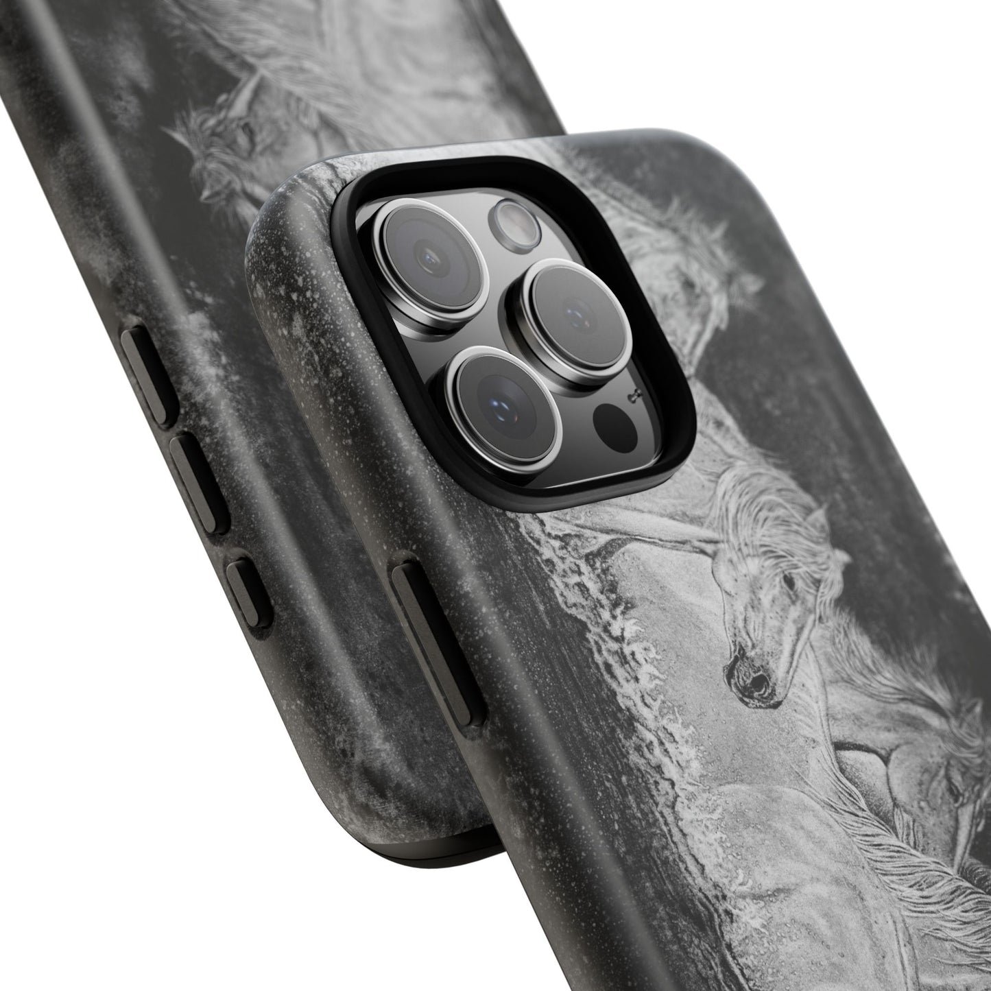 Night Swim, Horse-Themed Phone Case, Stylish Tough Cases