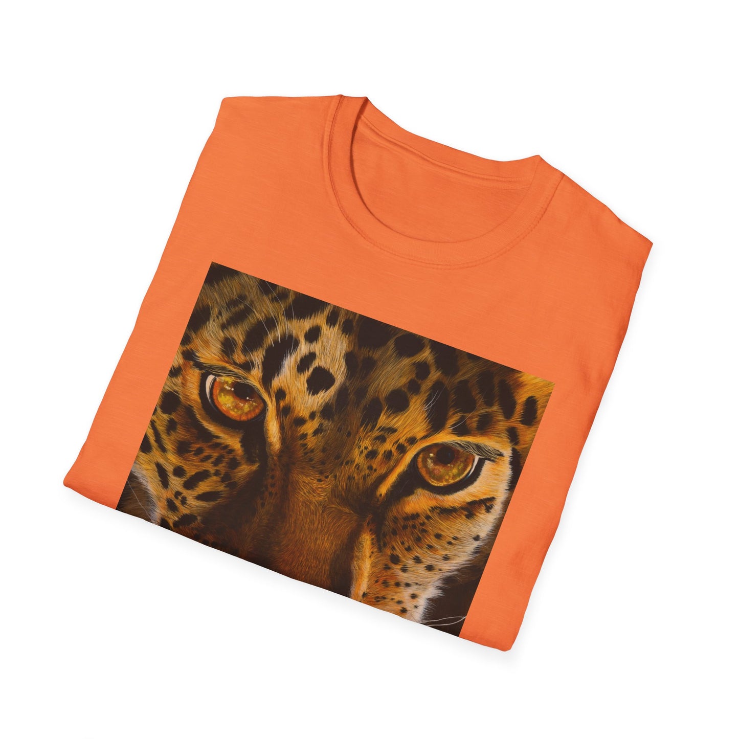 Windows to the Soul, Leopard Print Unisex Softstyle T-Shirt