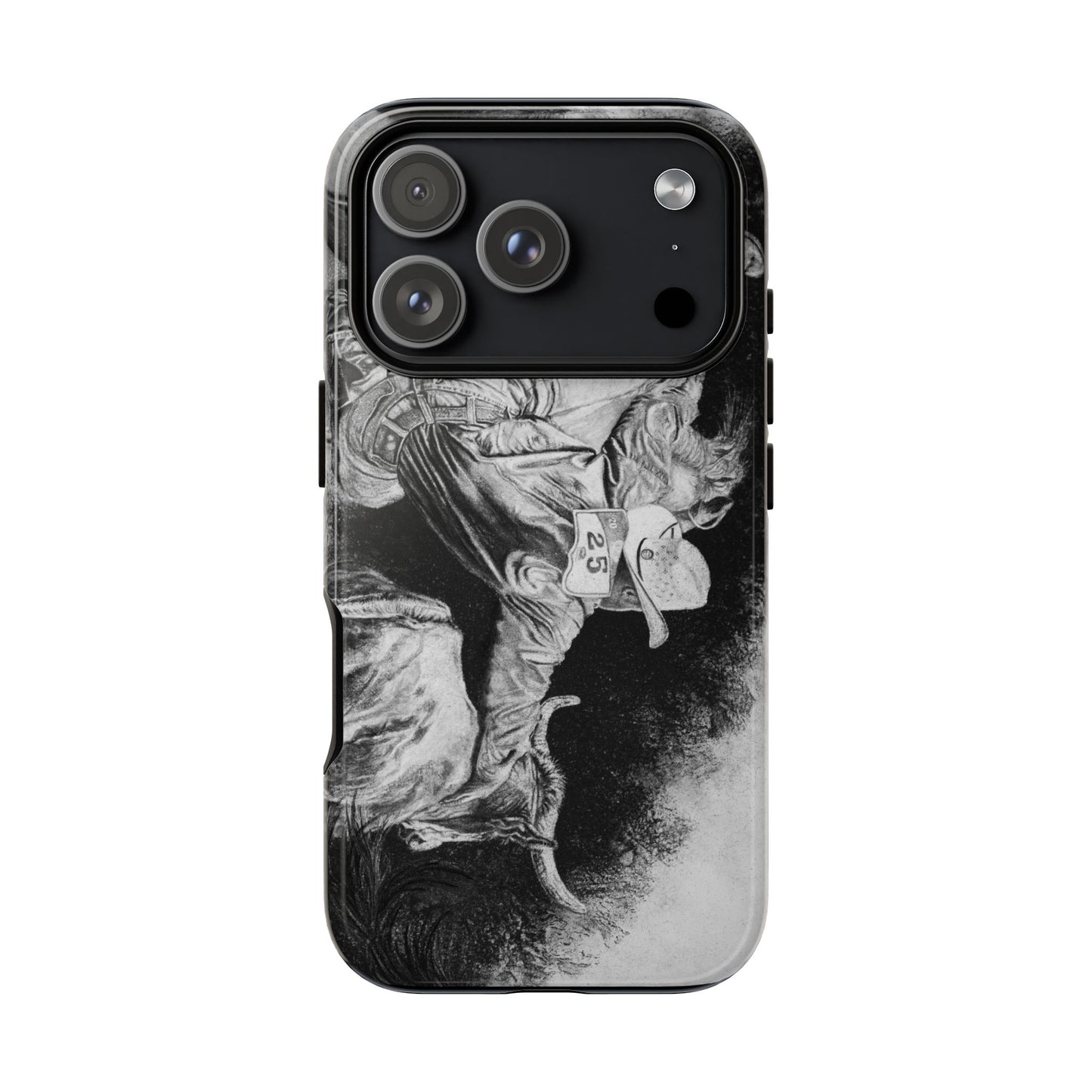 Contact. Cowboy Bulldogger Rodeo Art Phone Case - Tough Cases