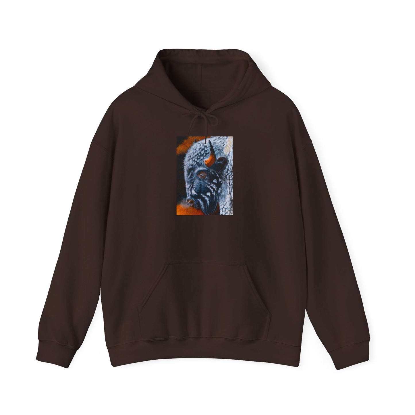 Storm Bison, Unisex Hooded Sweatshirt