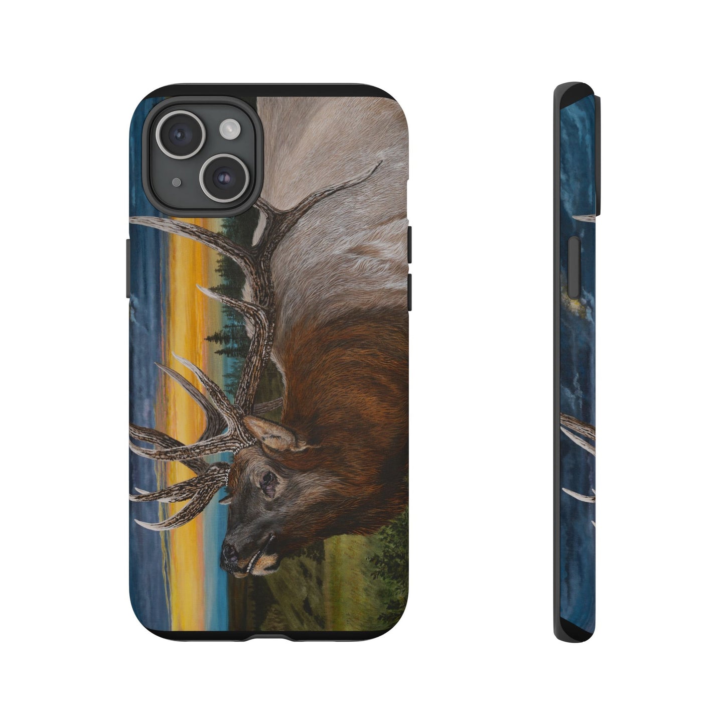 Sunset Serenade, Elk Phone Case