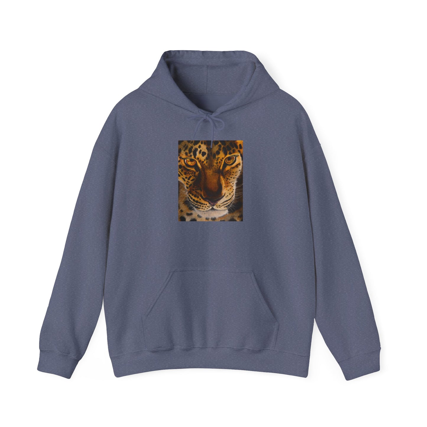 Windows to the Soul, Cozy Unisex Hoodie, Leopard Print Sweatshirt