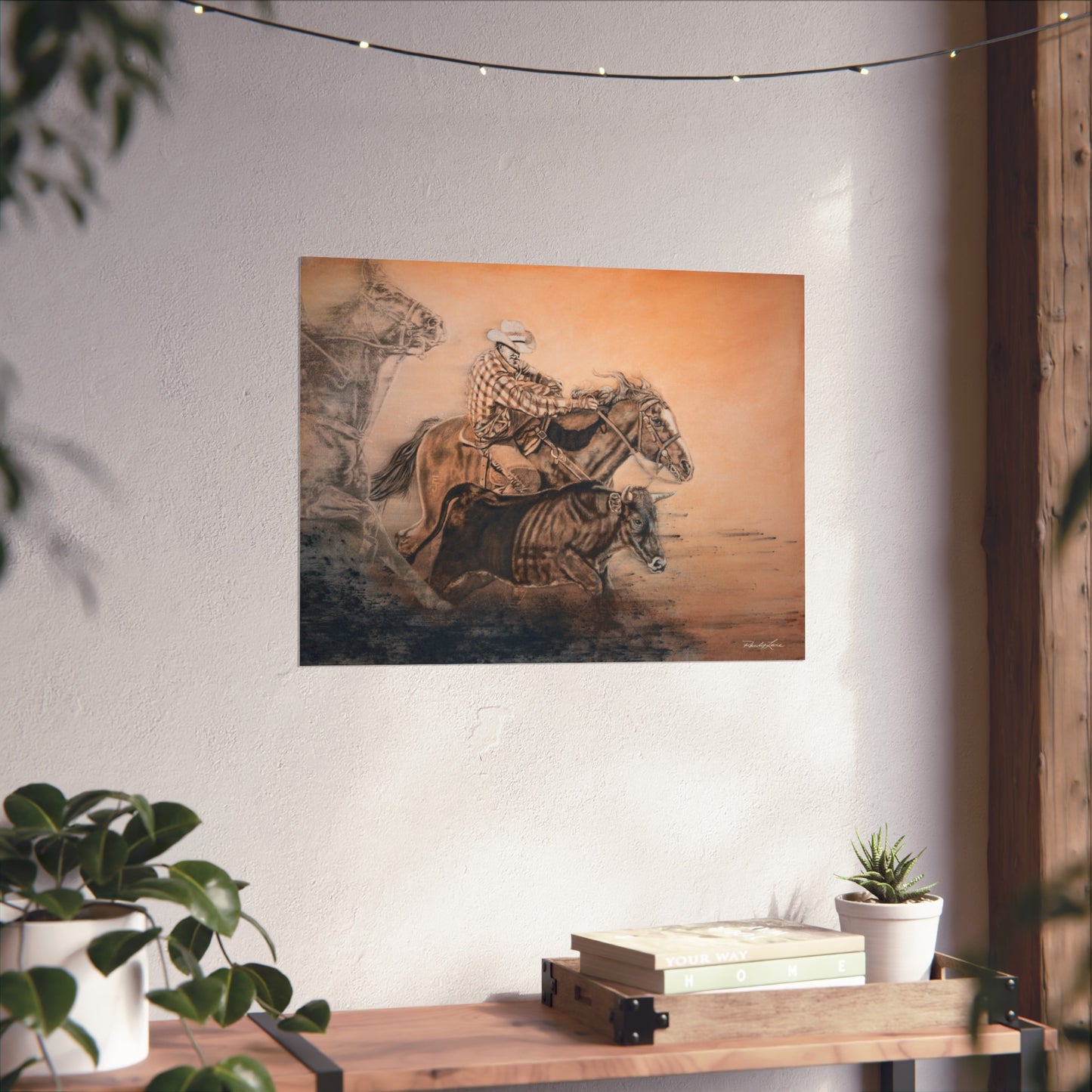 Get Some. Bulldogging Fine Art Print