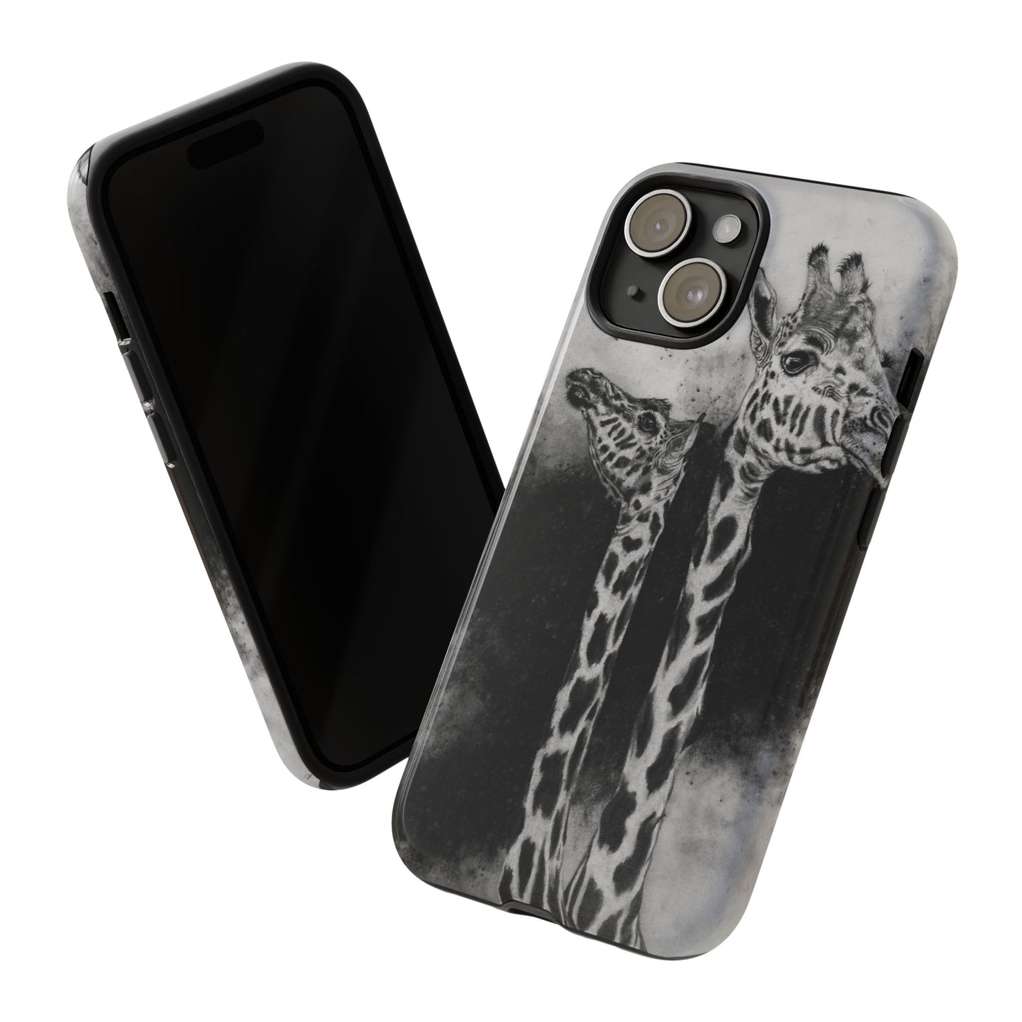 Grace in the Grassland, Giraffe Tough Phone Cases