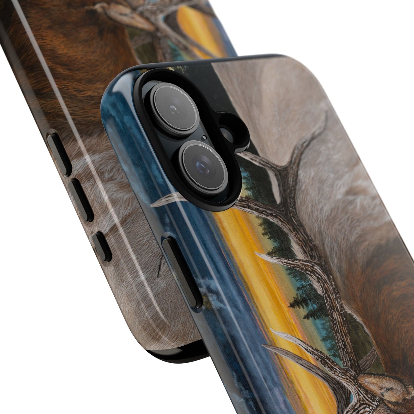 Sunset Serenade, Elk Phone Case