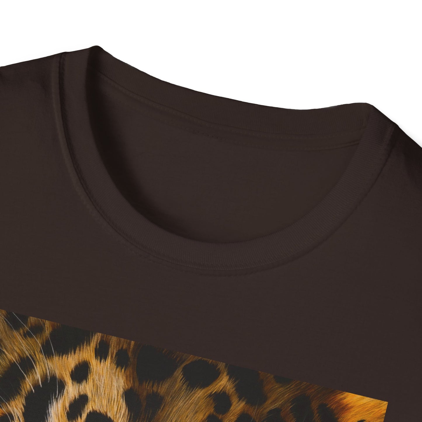 Windows to the Soul, Leopard Print Unisex Softstyle T-Shirt