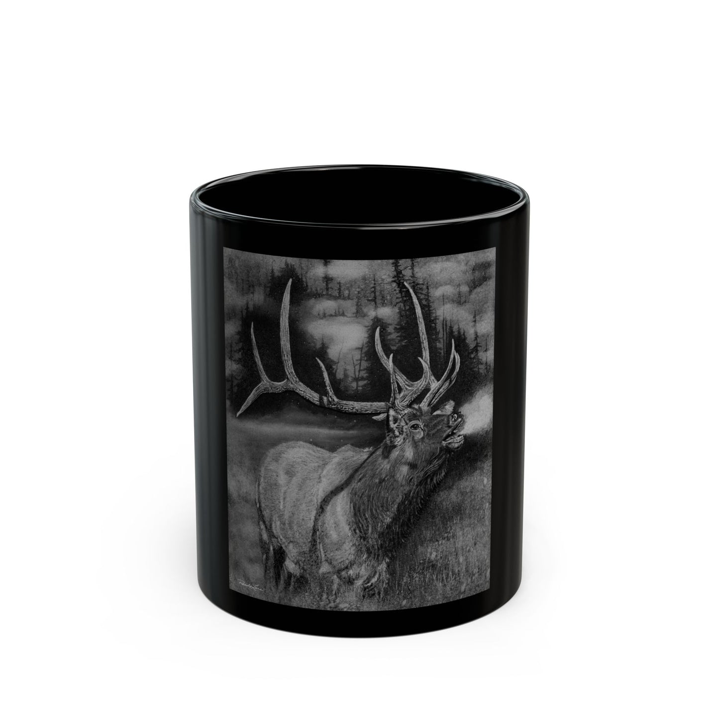 Mountain Music, Elk Black Mug