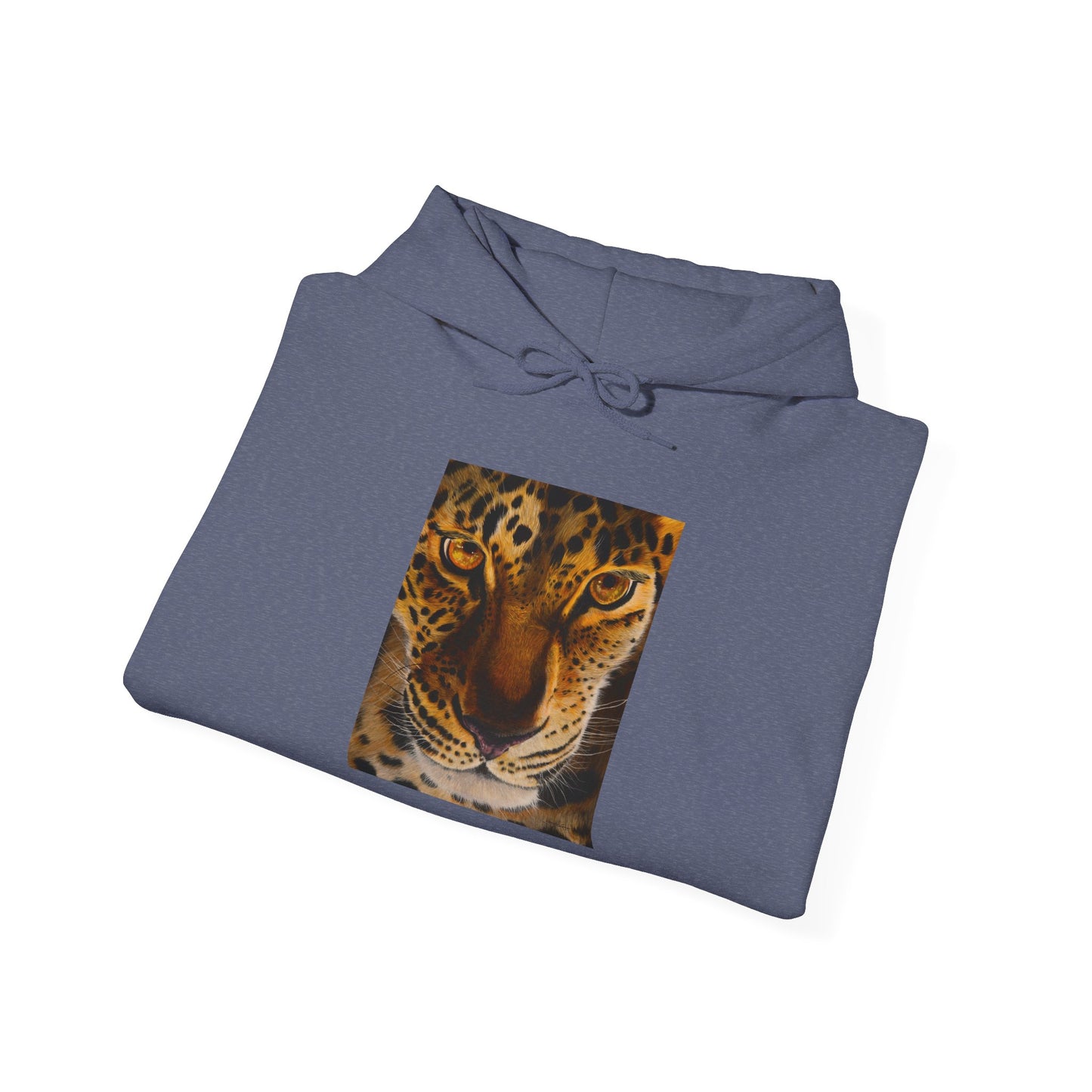 Windows to the Soul, Cozy Unisex Hoodie, Leopard Print Sweatshirt