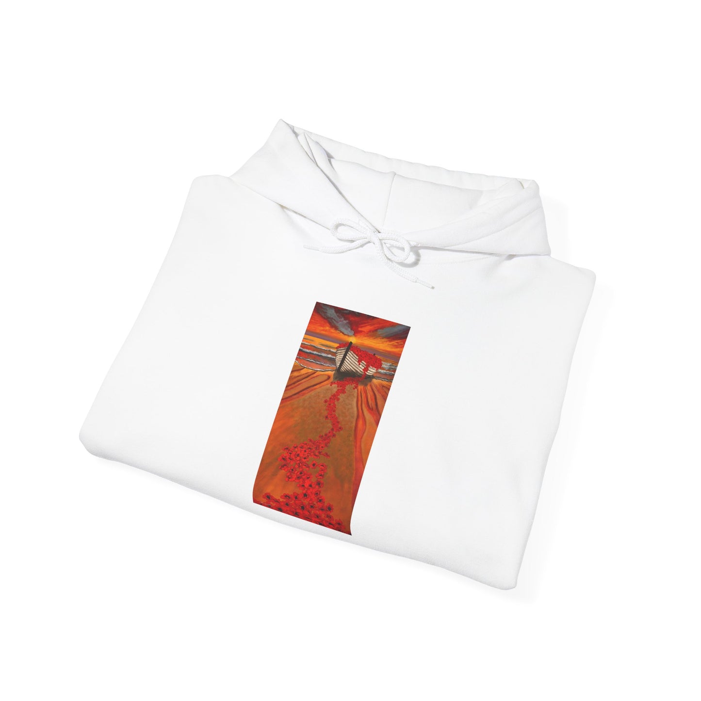 Grace Garden, Vibrant Sunset Graphic Hoodie, Unisex Hooded Sweatshirt