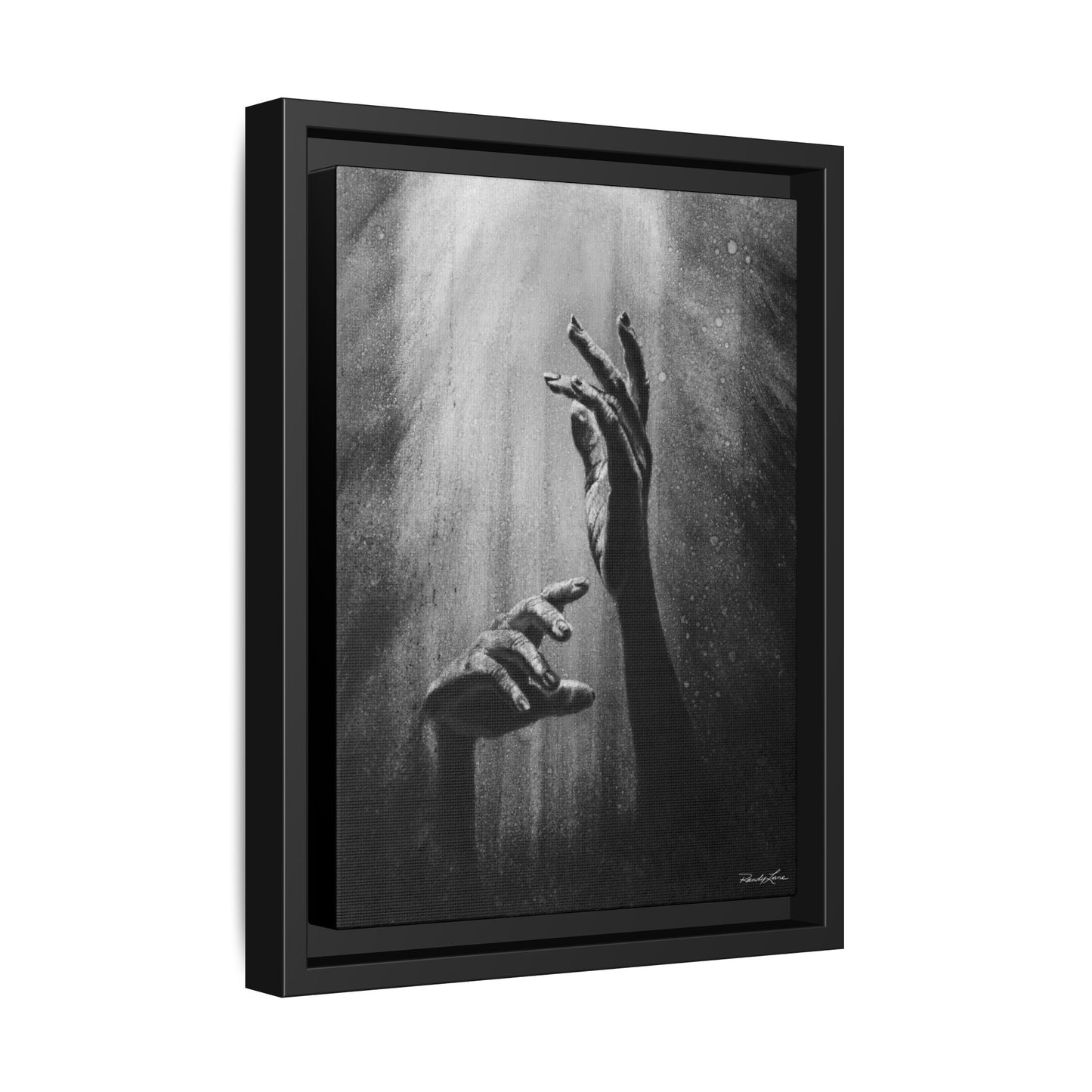 Divine Dance. Framed Stretched Matte Canvas Art Print