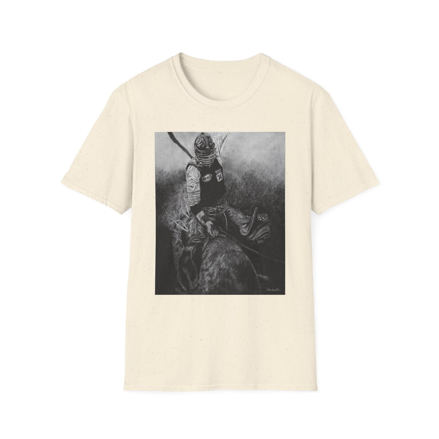 Gettin Frosty. Bull Rider Graphic Tee, Soft Style Casual Shirt