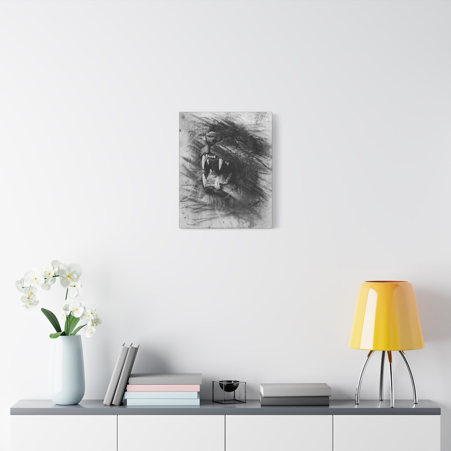 Let the Lion Roar. Majestic Lion Canvas Print