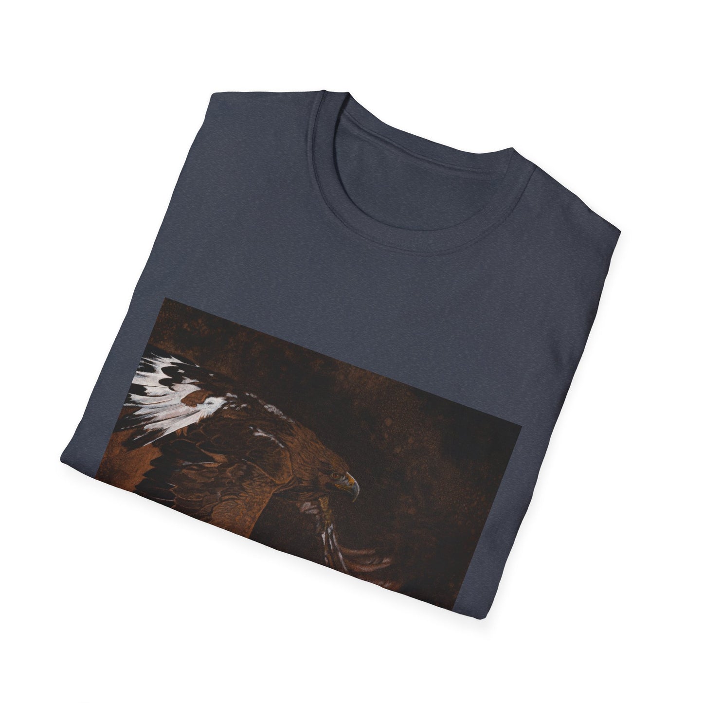 Golden Flight, Golden Eagle Unisex T-Shirt, Softstyle Tee