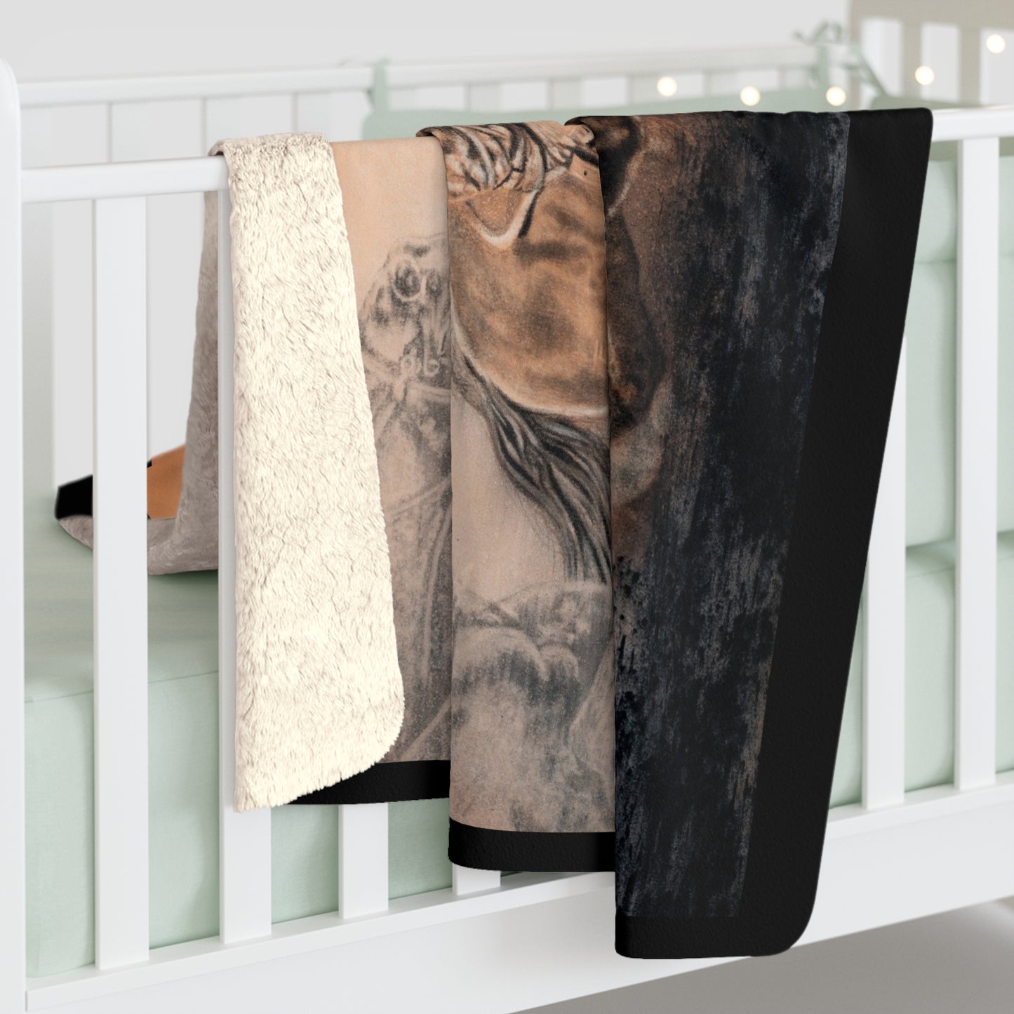 Get Some. Bulldogging Themed Sherpa Fleece Blanket