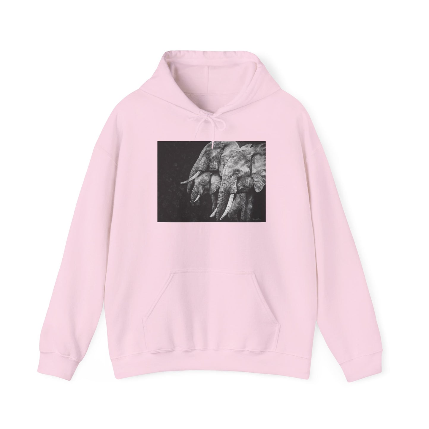 Brushland Bond. Elephant Art Unisex Heavy Blend Hoodie
