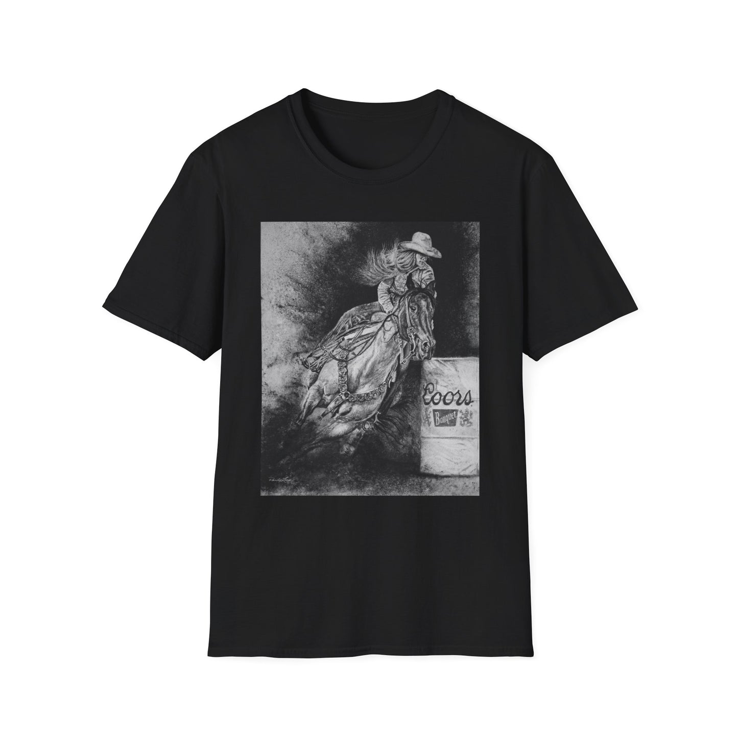 Sophie's Run. Rodeo Barrel Racer Unisex Softstyle T-Shirt
