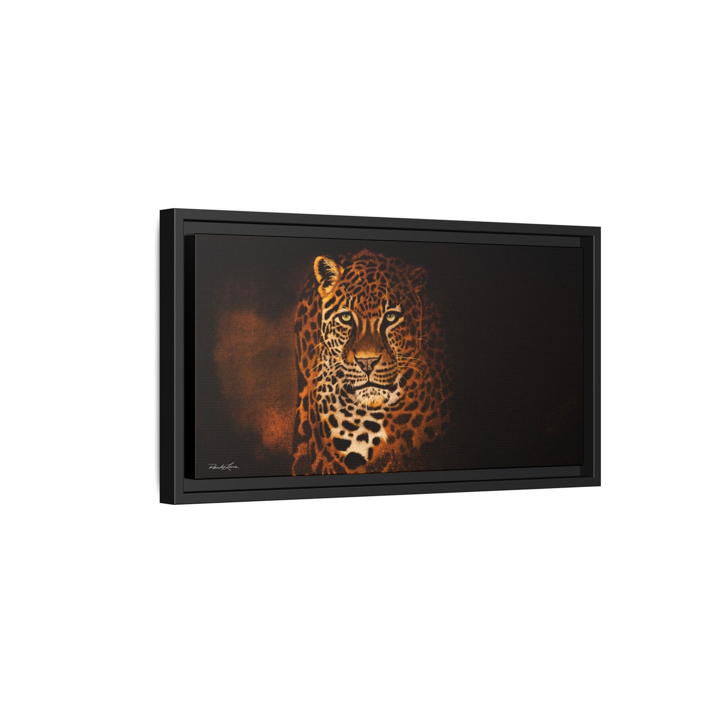 Shadow Hunter, Leopard Framed Canvas Art