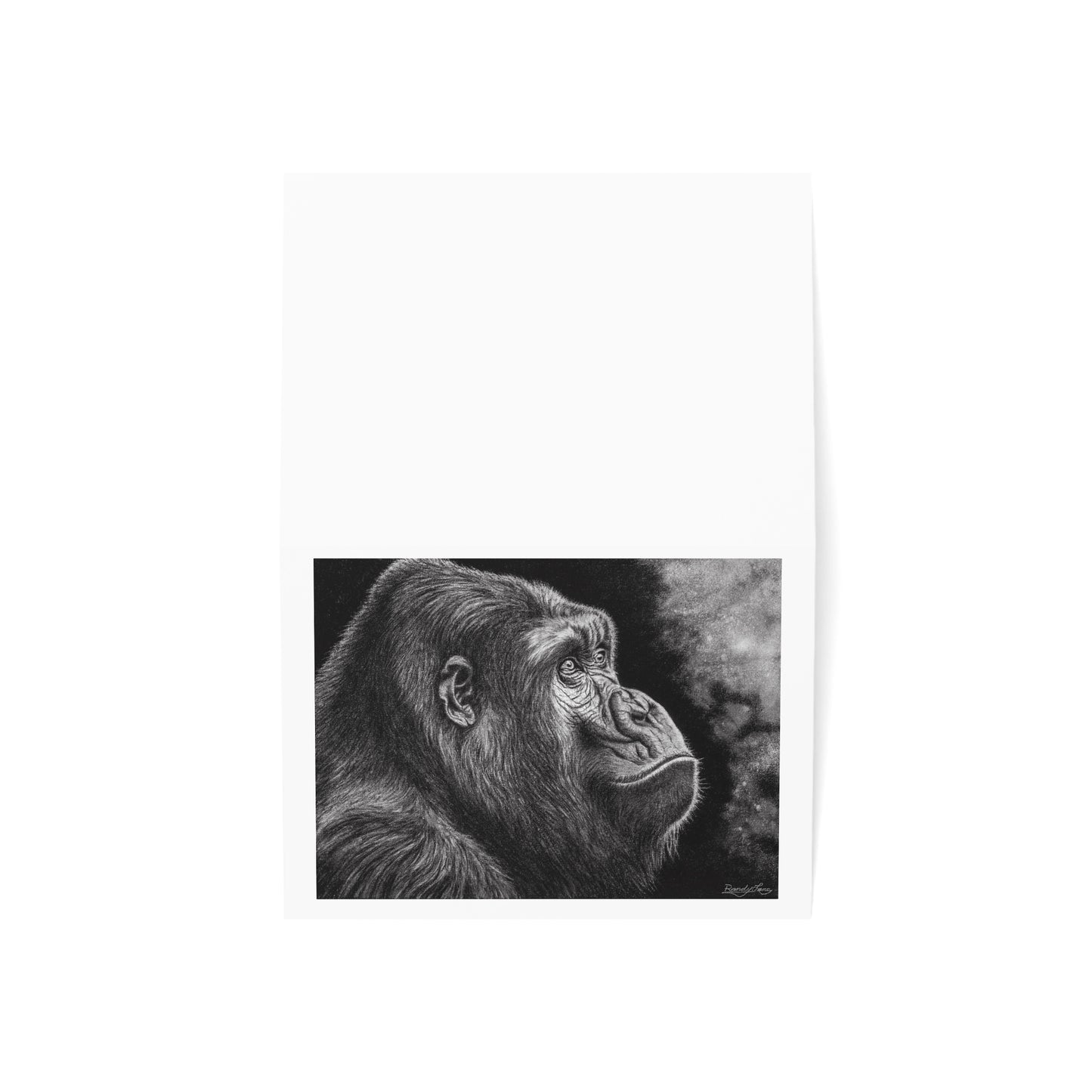 Gorilla Greeting Cards - 1 to 50 Packs