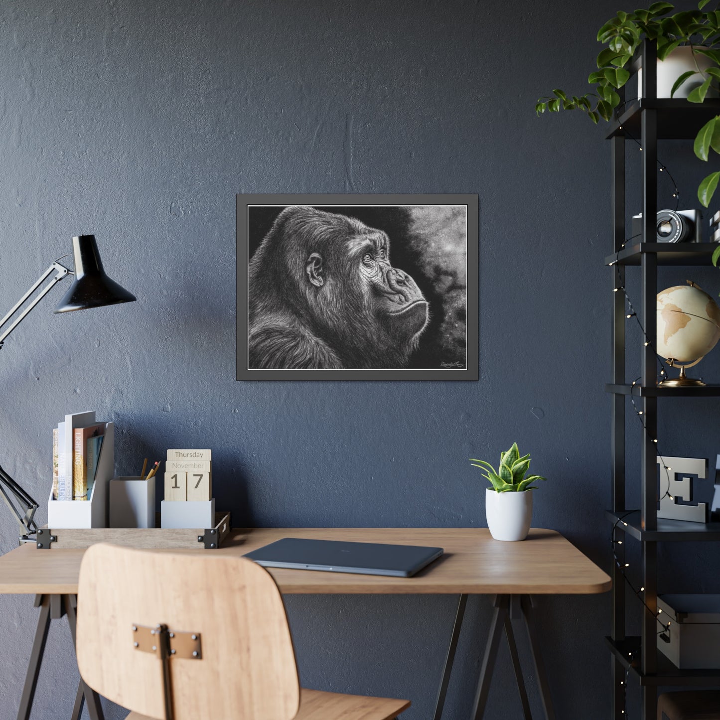 Gorilla, Framed Fine Art Print