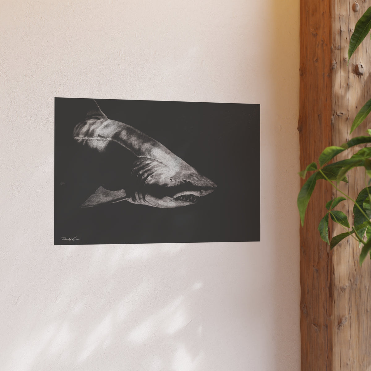 Below, Shark Fine Art Print, Satin/Matte Wall Art