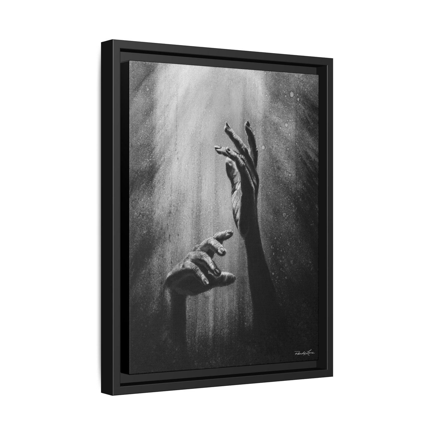 Divine Dance. Framed Stretched Matte Canvas Art Print