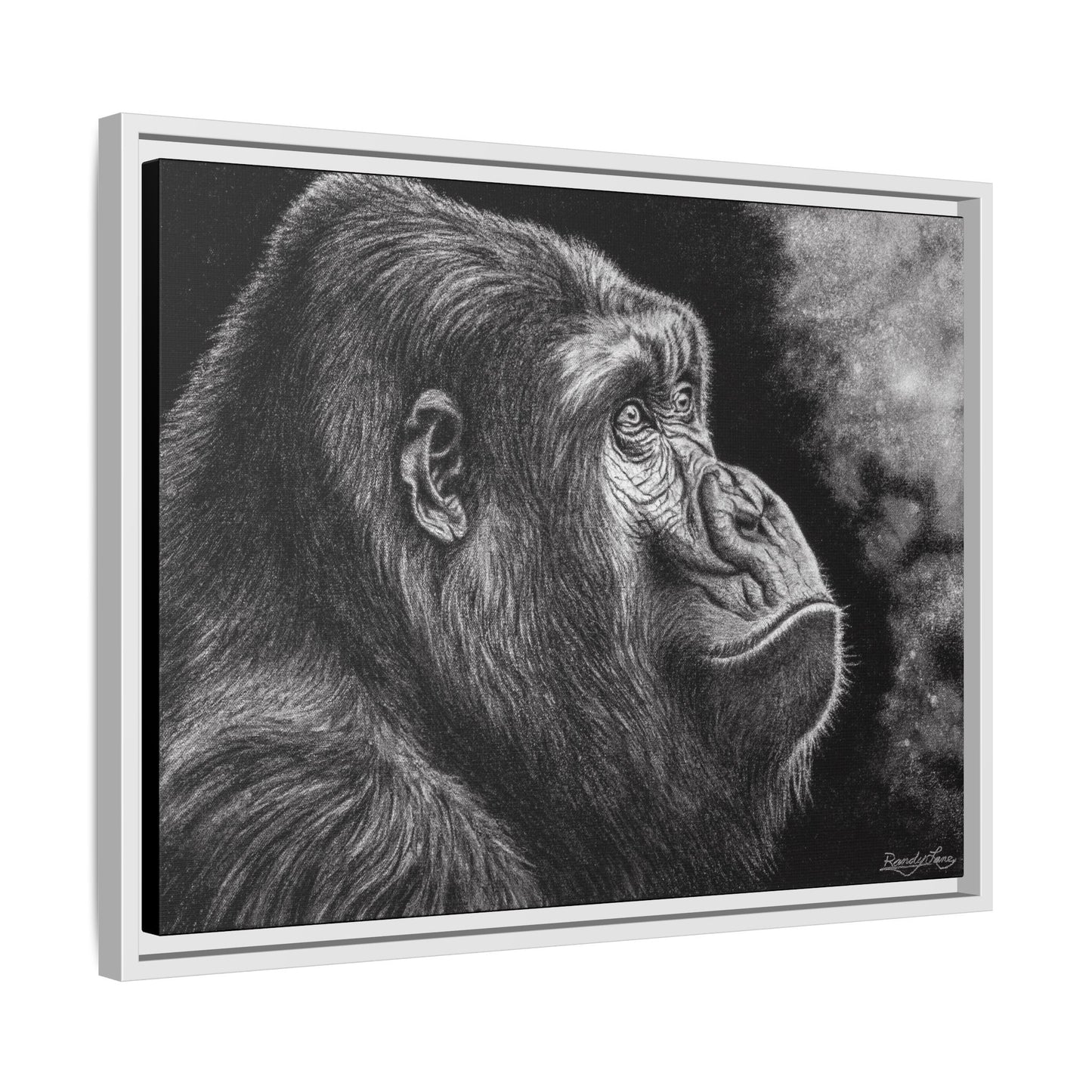 Gorilla, Framed Art Canvas Wall Decor