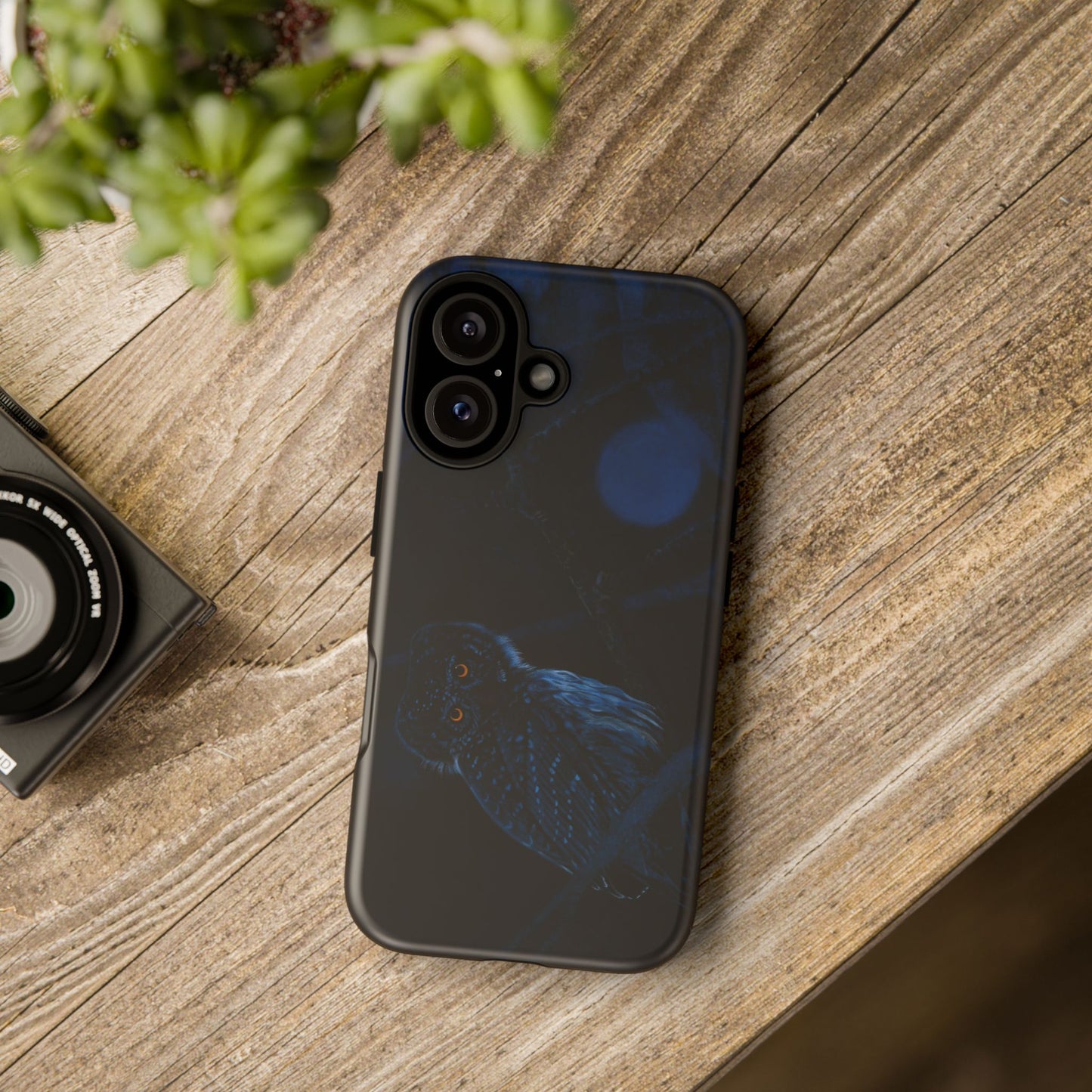 Bright Eyes, Owl Print Phone Case, Tough Cases