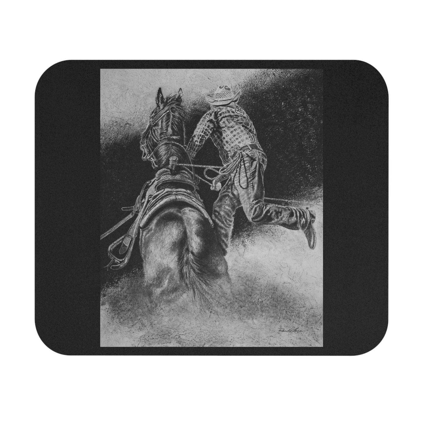 The Dismount. Steer Roper Mouse Pad