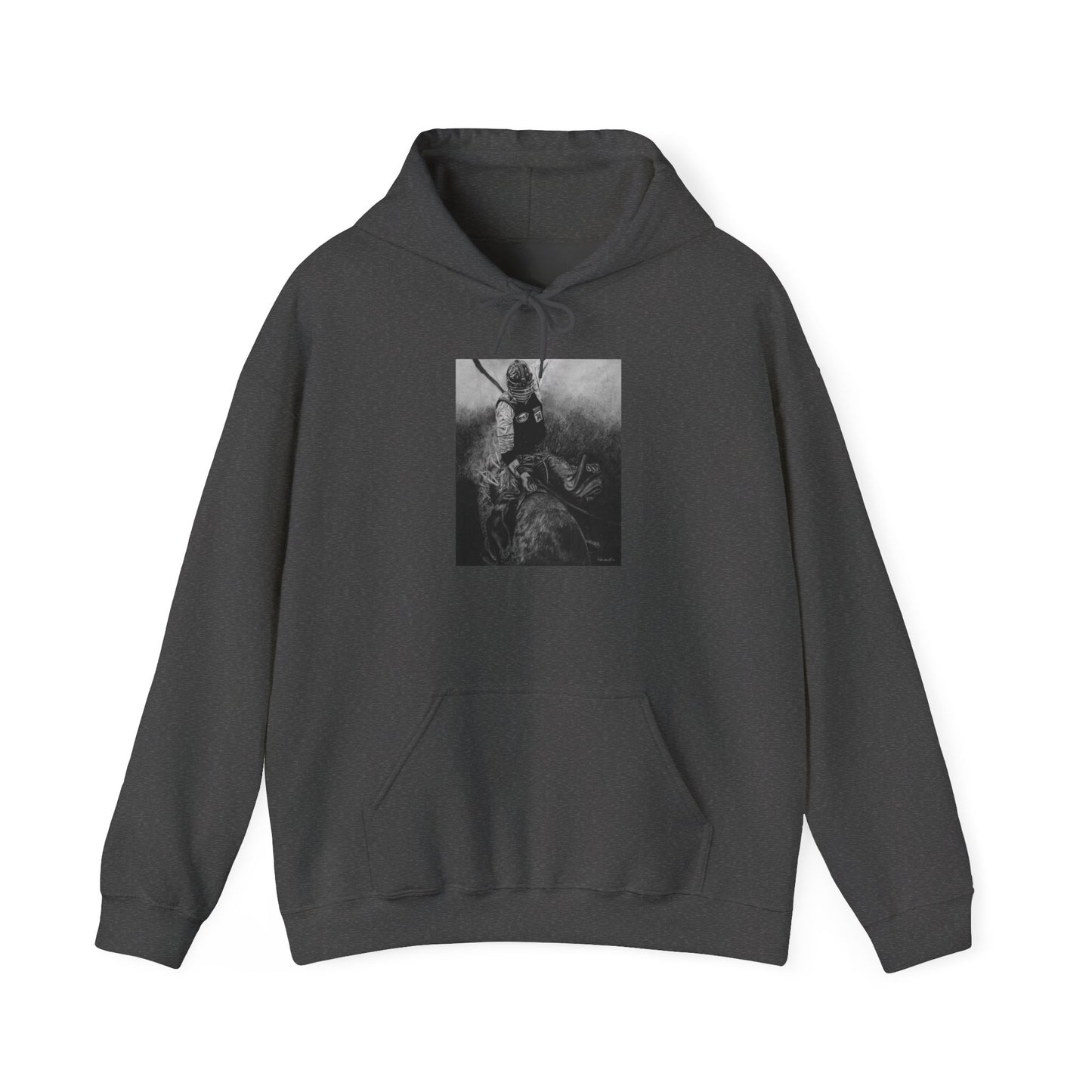 Gettin Frosty. Bull Rider Unisex Hooded Sweatshirt