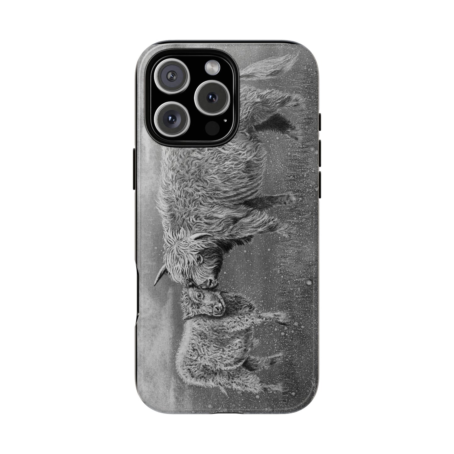 Highland Love, Highland Cow theme Phone Case, Tough Cases