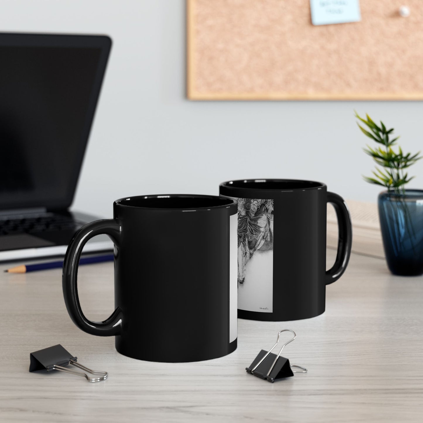 Crazy 8. Rodeo Art Black Mug