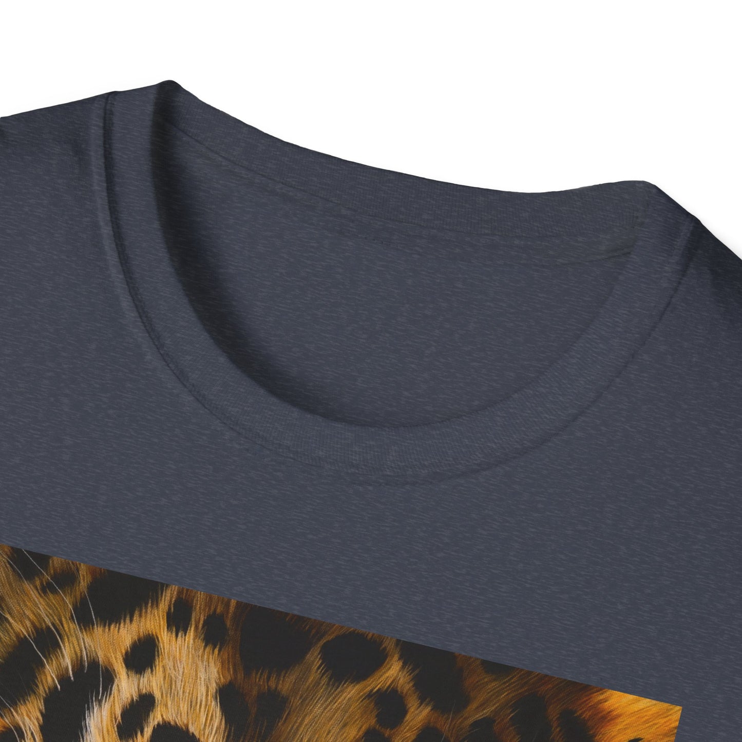 Windows to the Soul, Leopard Print Unisex Softstyle T-Shirt