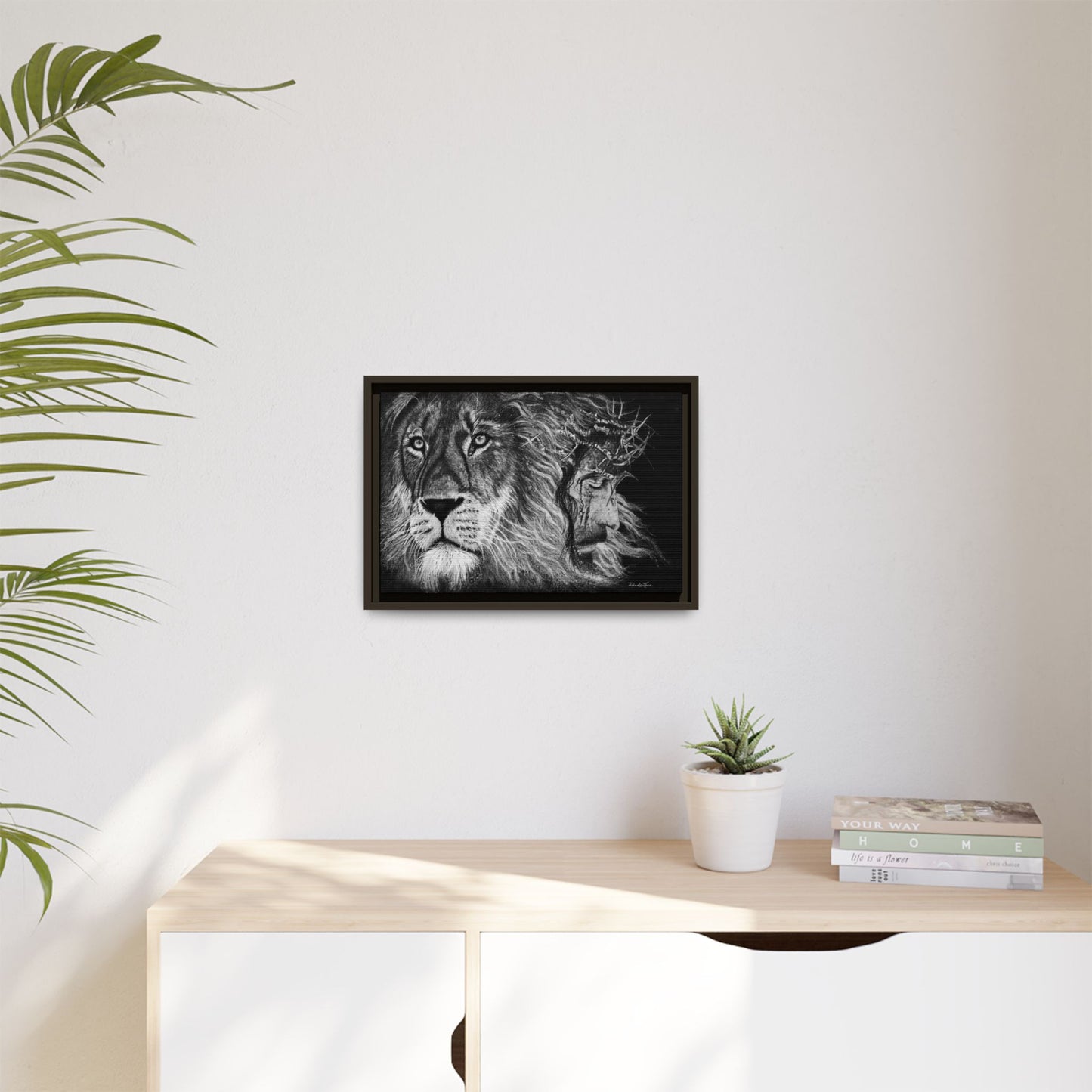 Lion King, Framed Matte Canvas Print