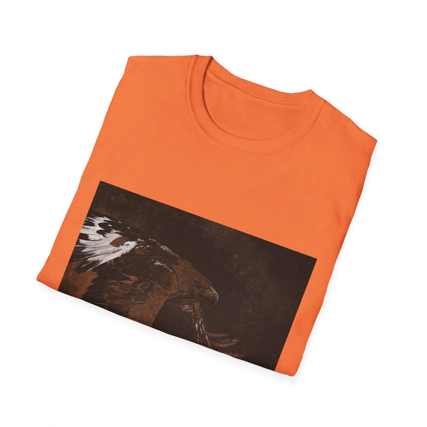 Golden Flight, Golden Eagle Unisex T-Shirt, Softstyle Tee