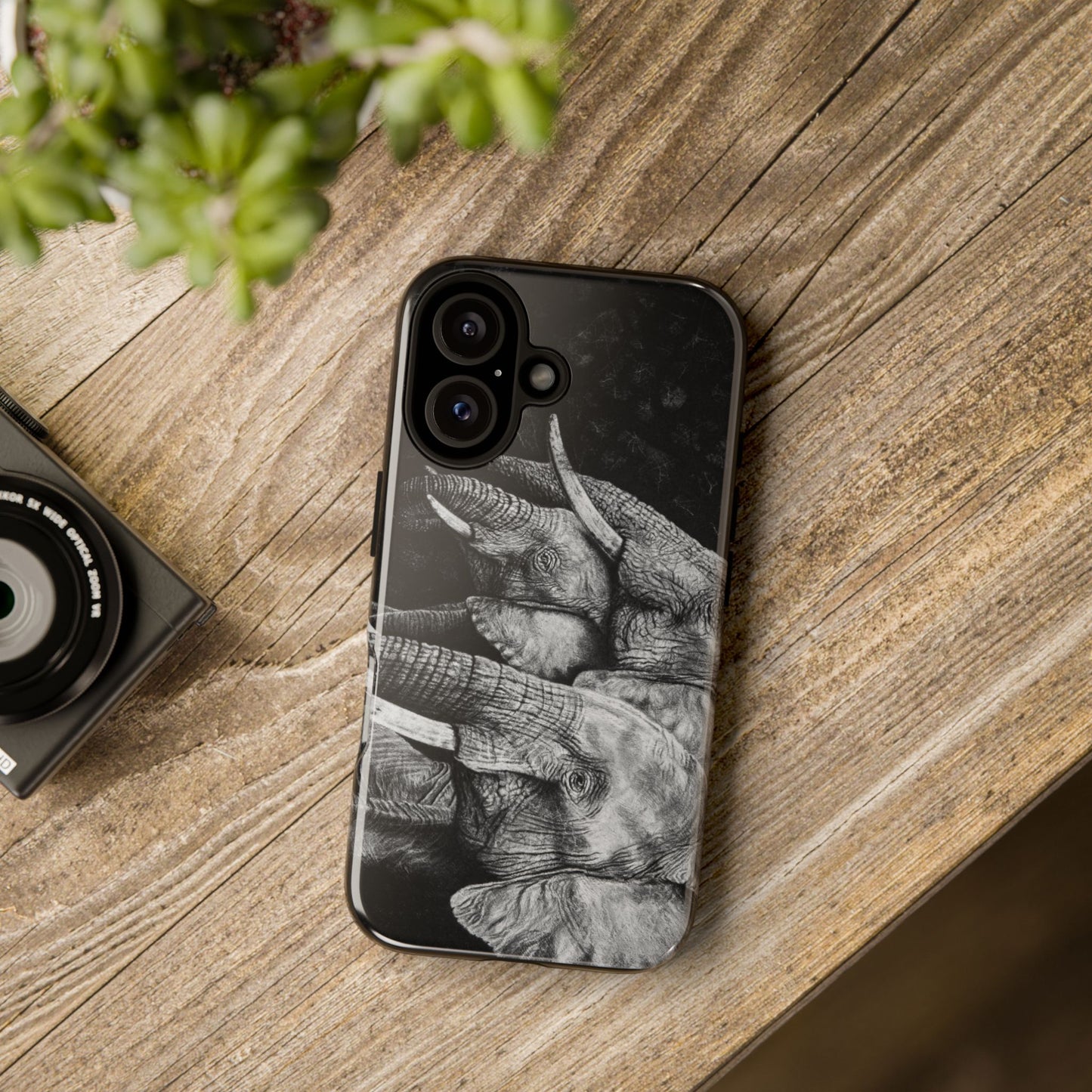 Brushland Bond. Elephant Art Tough Phone Case