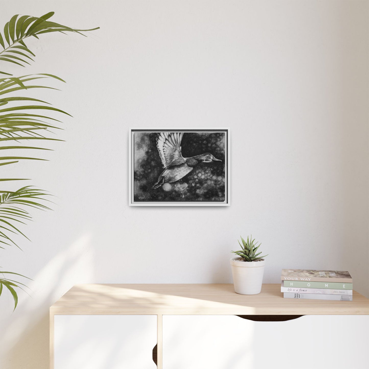 Flare, Framed Duck Canvas Art