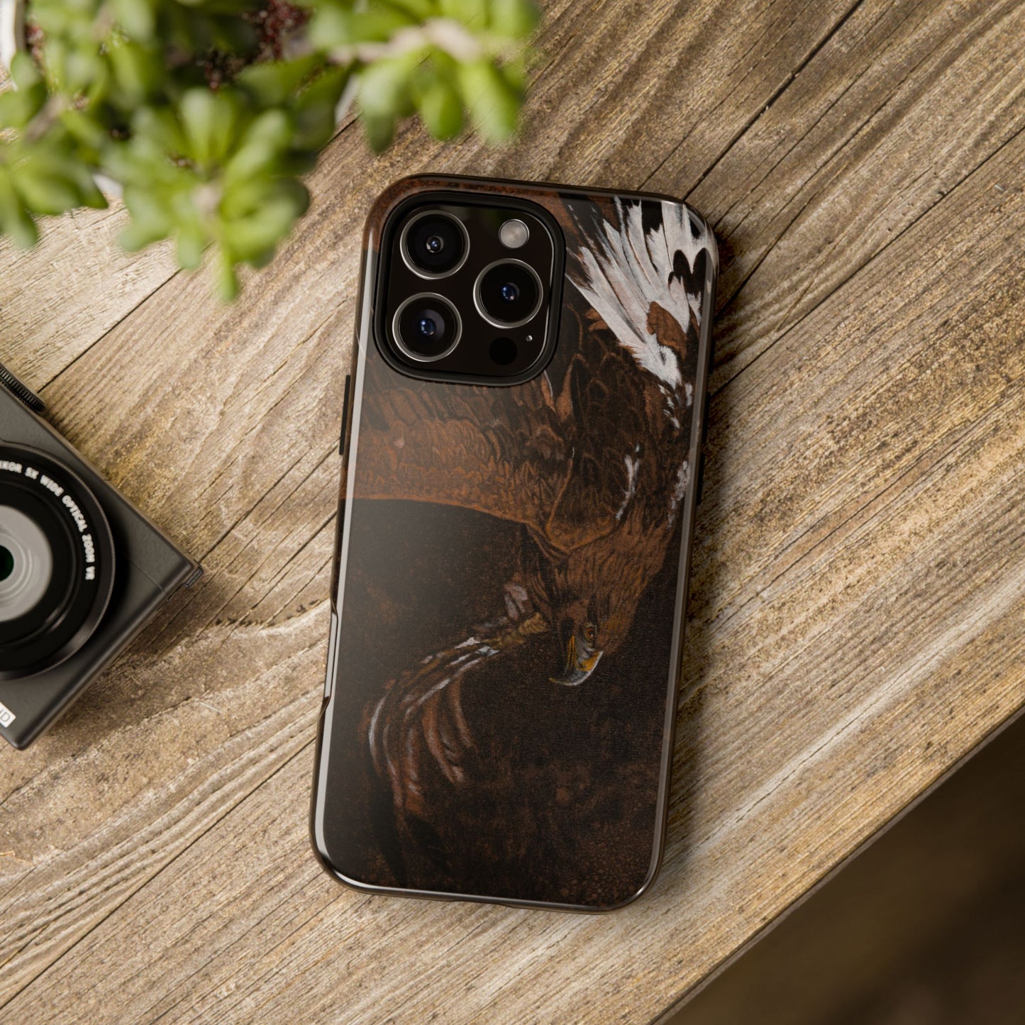 Golden Flight, Eagle Design Phone Case, Tough Cases